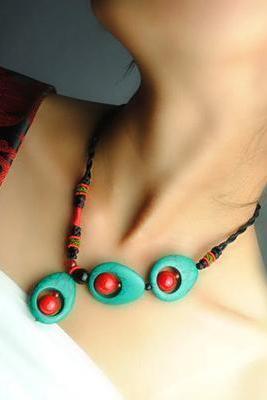 Handmade Turquoise Clavicle Necklaces Accessories