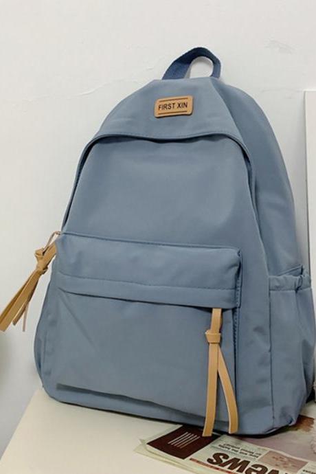 BLUE Simple Casual Backpack
