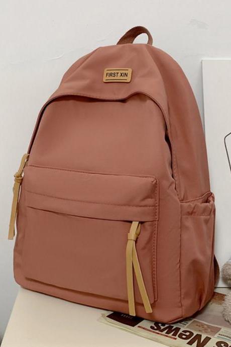 ORANGE Simple Casual Backpack