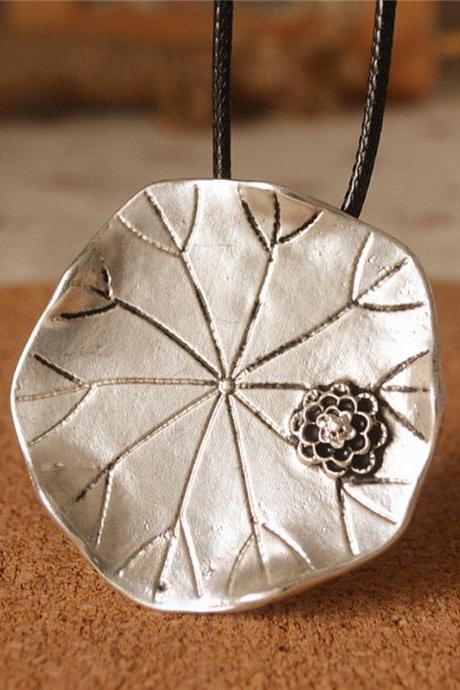 Bohemia Alloy Lotus Leaf Necklaces Accessories