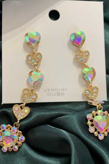 Urban Heart Shape Tasseled Earrings Accessories