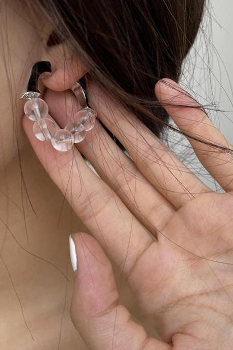 Transparent Simple Cute Geometric Earrings Accessories