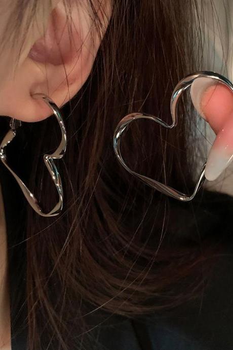 Original Simple Irregular Heart Shape Earrings