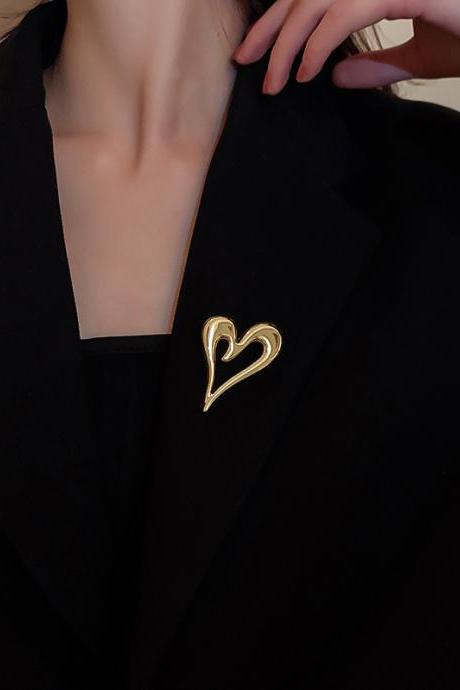 Original Cool Heart Shape Brooch