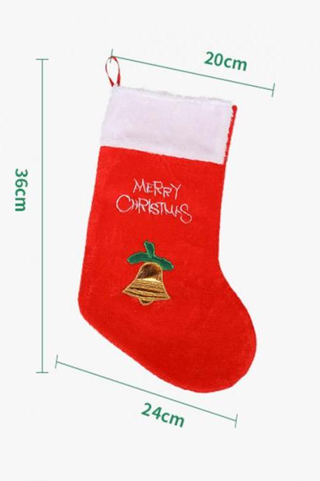 4# Xmas Gift Socks Candy Bag Year Christmas Tree Decoration