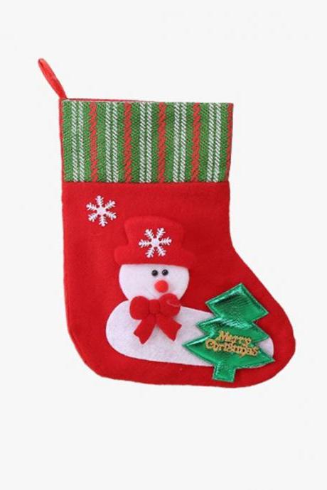 2# Xmas Gift Socks New Year Candy Bag Christmas Decor Christmas Decoration