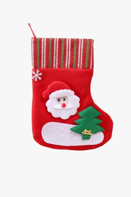 3# Xmas Gift Socks New Year Candy Bag Christmas Decor Christmas Decoration