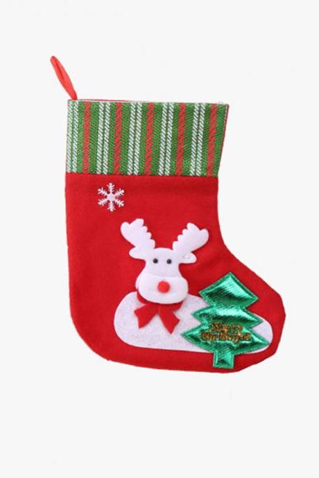 4# Xmas Gift Socks Year Candy Bag Christmas Decor Christmas Decoration