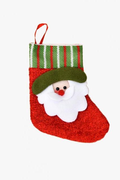 6# Xmas Gift Socks Year Candy Bag Christmas Decor Christmas Decoration
