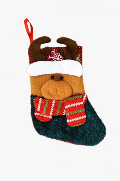 7# Xmas Gift Socks New Year Candy Bag Christmas Decor Christmas Decoration