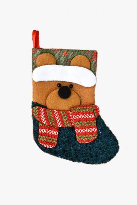 8# Xmas Gift Socks Year Candy Bag Christmas Decor Christmas Decoration