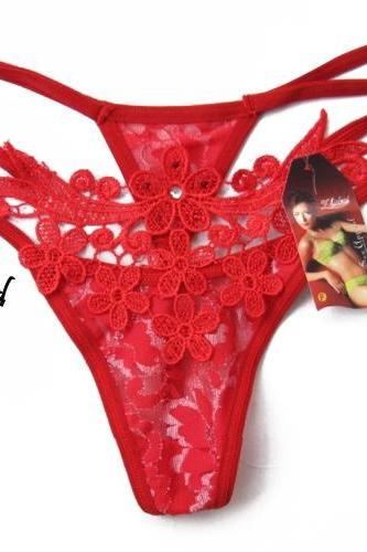 Ladies Sexy Fishnet Thong Panties Briefs G-string Lingerie Underwear
