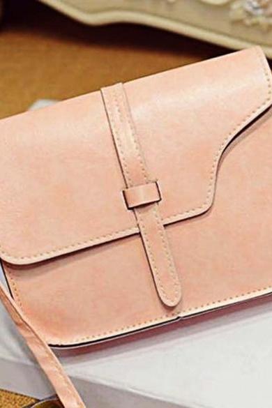 Women Fashion Retro Synthetic Leather Mini Solid Handbag Cross Body Shoulder Bags