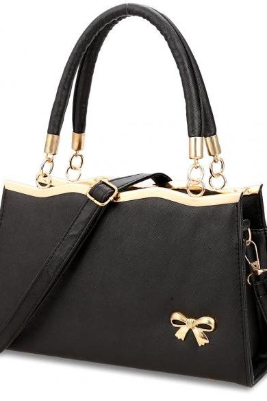 Women Synthetic Leather Handbag Messenger Satchel Tote Shoulder Bag