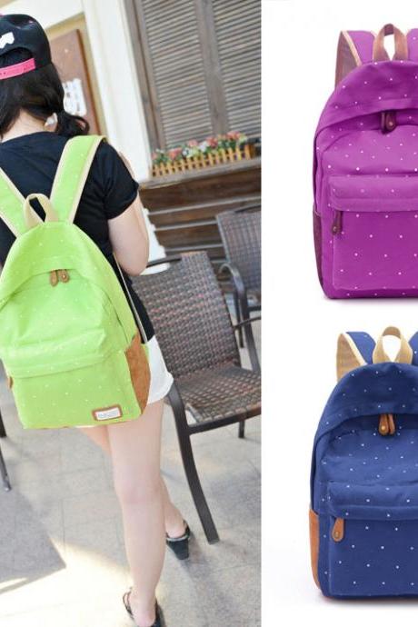 Hotsale Women's Canvas Travel Satchel Shoulder Bag Backpack School Rucksack