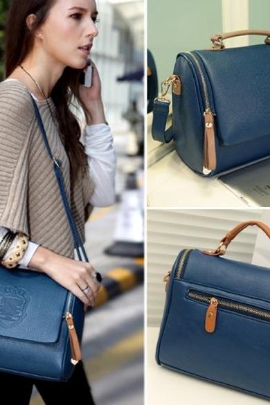 Women Handbag Cross Body Shoulder Bag Messenger Bag Tote Bag Blue