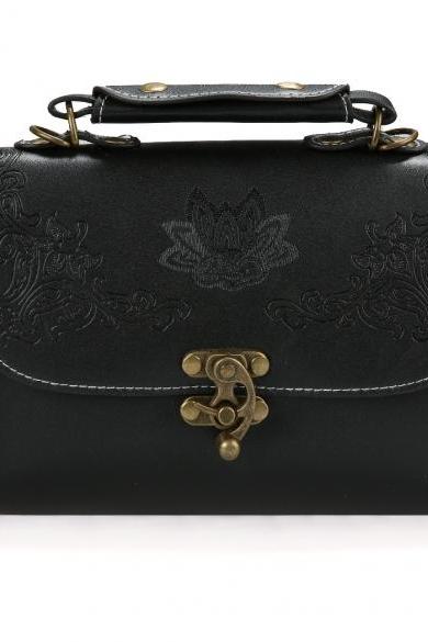 Fashion Women Synthetic Leather Vintage Style Shoulder Bag Casual Retro Handbag