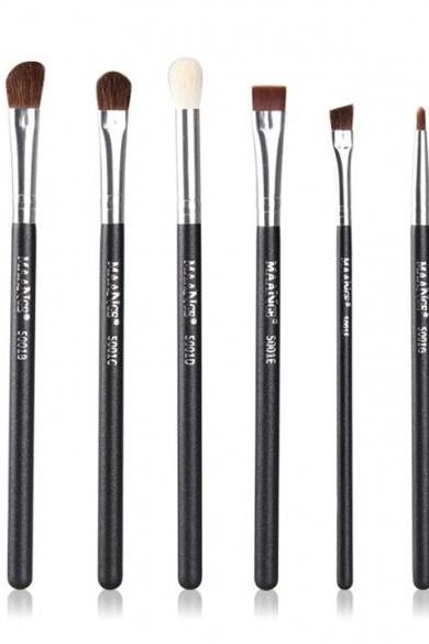 Professinal 8pcs Basic Makeup Brush Eye Brushes Set Blend Eye Shadow Angled Eyeliner Smoked