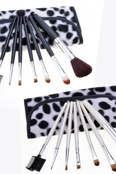 New Professional Makeup Cosmetic Brush Tool Set Eyebrow Brush Eye Shadow Brush + Portable Kit Pouch