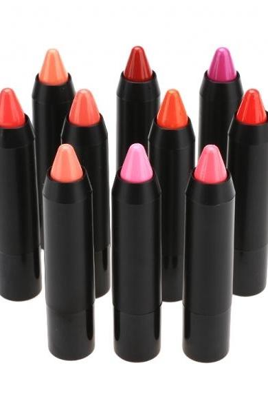 New Candy Color Lipstick Pencil Lip Gloss Lipsticks 12 Optional Colors