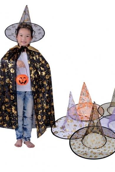 Fashion Wicked Witch Sorceress Hat Halloween Costume Fancy Dress Accessory Adult Women