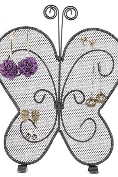 New Butterfly Shape Earring Jewelry Show Ear Stud Display Rack Stand Organizer Holder