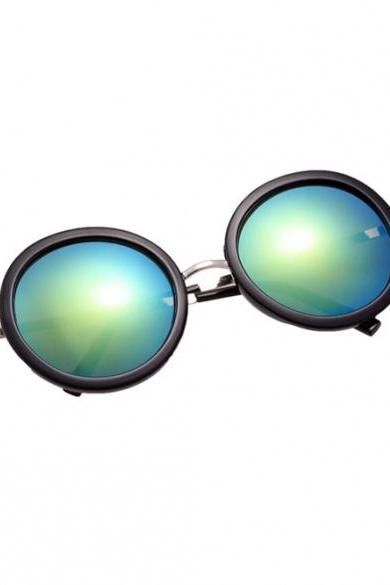 Fashion Vintage Style Unisex Round Lens Gradient Uv Protective Casual Outdoor Sunglasses