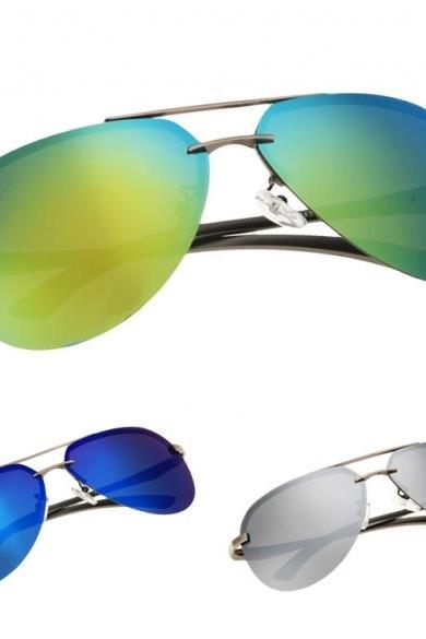 Fashion Men Polarize Metal Frame Round Casual Outdoor Sunglasses