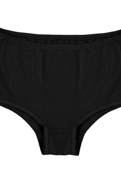 Women Elastic High Waist Slim Solid Underwear Brief Panty Panties