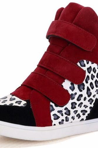 High Tops Increased Leopard Sneakers