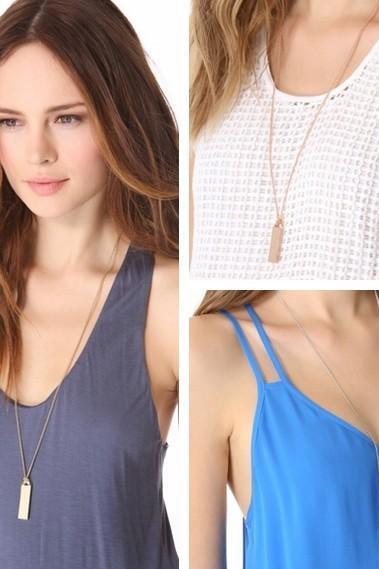 ID Pendant Long Necklace Sweater Chain