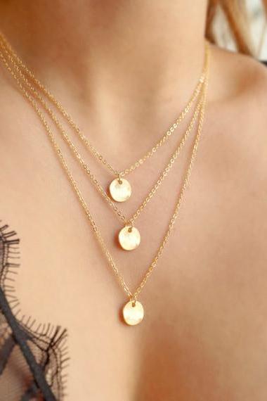 Multilayer Sequins Contracted Clavicle Necklace