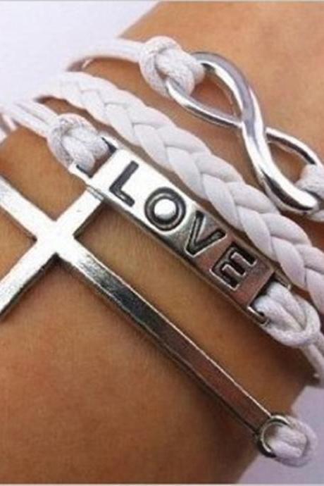 Love 8 Cross Multielement Fashion Bracelets