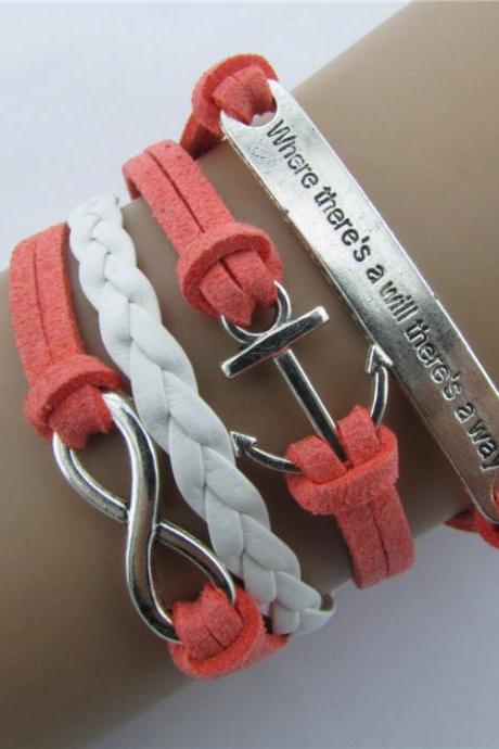 Anchor Rudder Eight Wax Fashion Friendship Bracelet