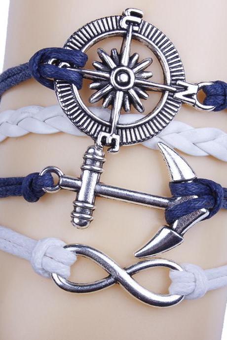 Anchor Compass Handmade DIY Bracelet