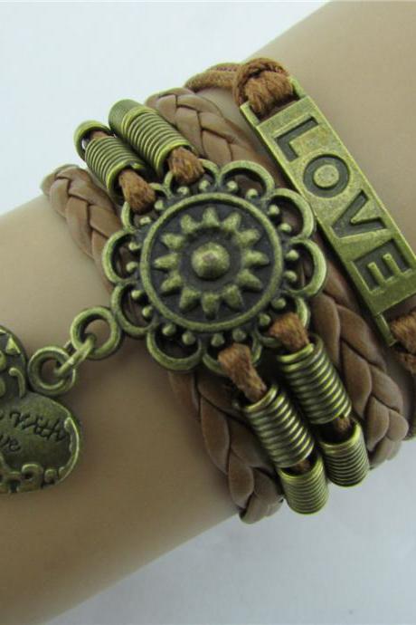 Love Heart Woven Friendship Bracelet