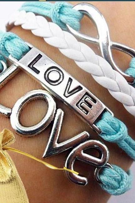 Fashion Love DIY handmade Colorful Bracelet