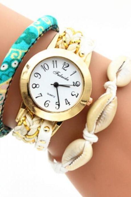 National Style Print Shell Watch
