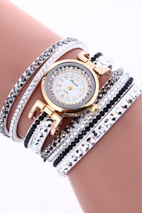 Korean Style Crystal Strap Watch
