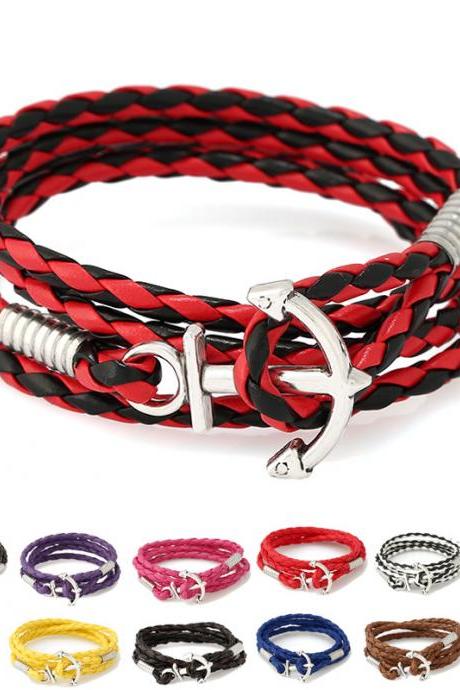 Fashion Anchor Hand-woven Bracelet