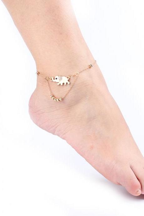 Beautiful Elephant Beads Anklet