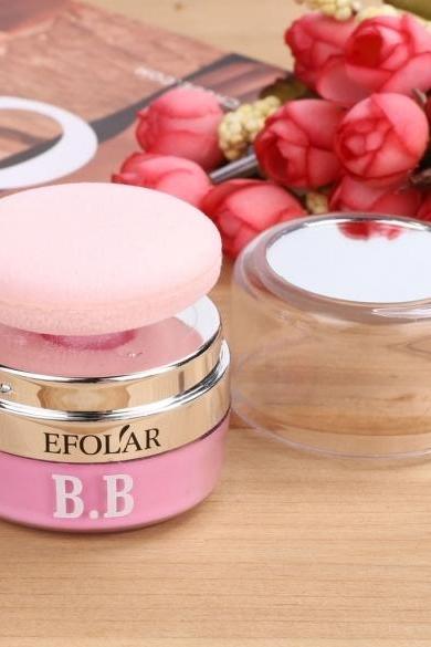 5 Colors 3D Face Loose Powder Blush Blusher Soft Natural Cheek Makeup Cosmetics With Mirror Puff