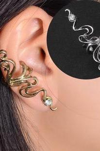 Punk Style Warped Geometry Earrings