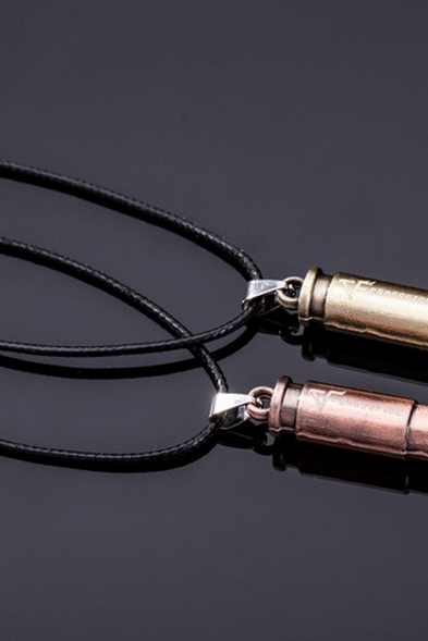 The old man character bullet Necklace