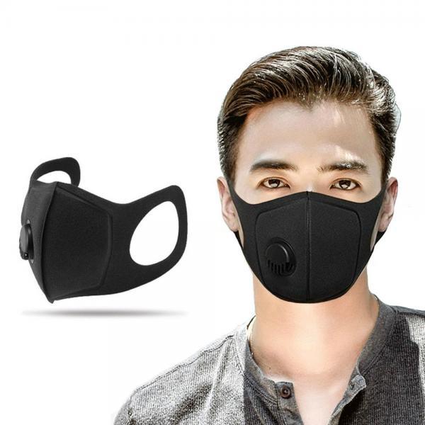 2Pcs Respiratory Dust Mask Upgraded Version Men Women Anti-fog Haze Pm2.5 Pollen 3D Cropped Breathable Valve Mouth Mask