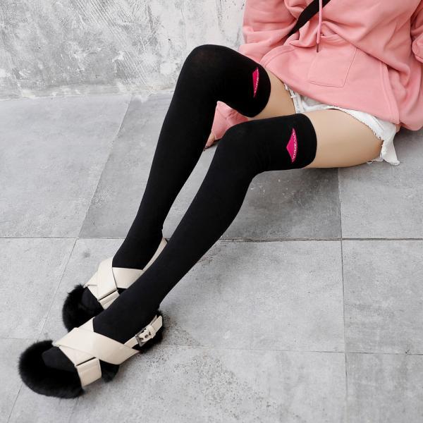 Autumn and Winter Antiskid College Style Stockings Cotton High Stockings