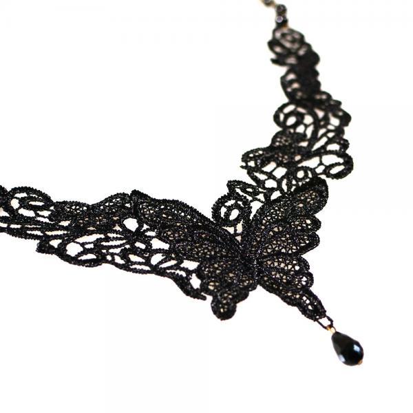 Hot Fashion Butterfly Shape Lace Necklace on Luulla
