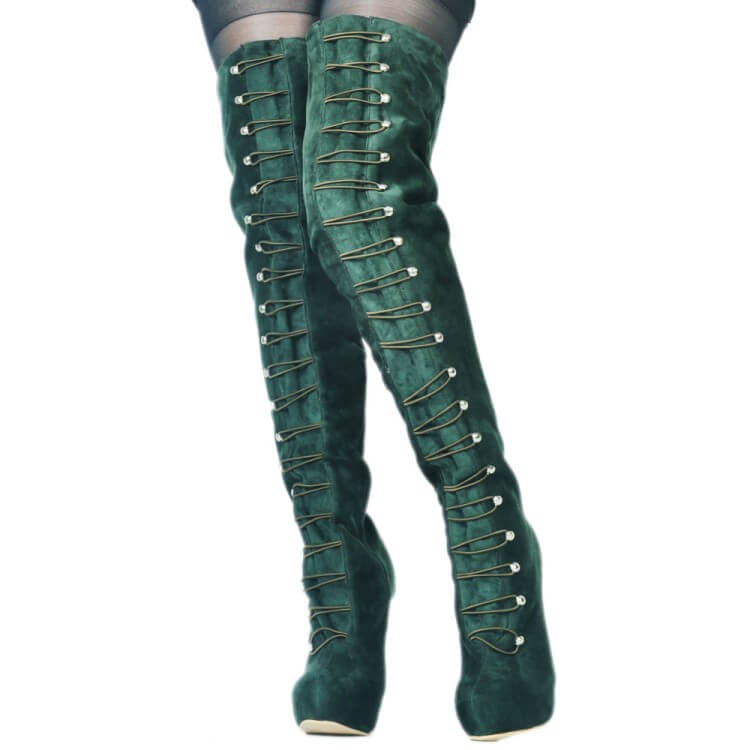 platform over knee boots