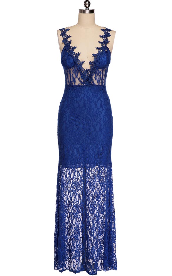 European Style Fashion Lady Women's Vneck Formal Ball Gown Party Prom
