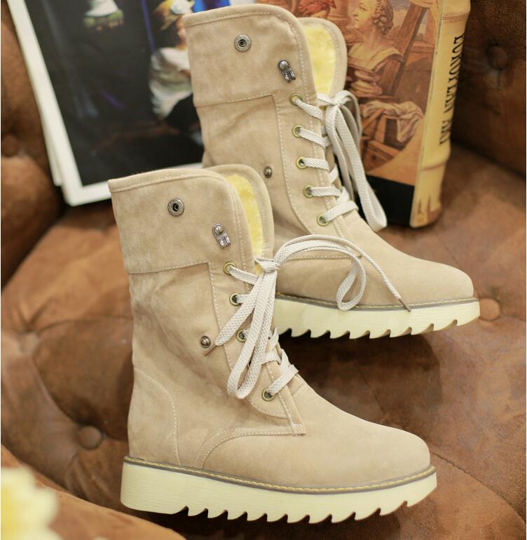 Winter Flat NonSlip Casual Snow Boots on Luulla